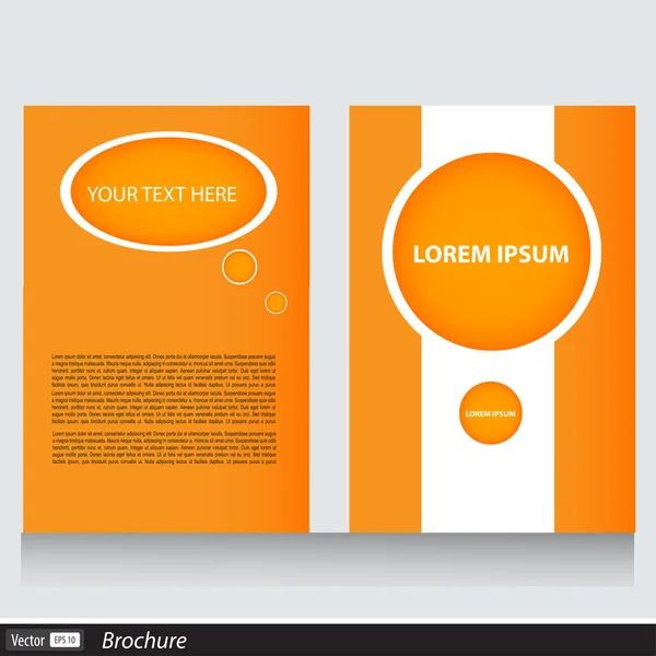 Folleto empresarial vectorial con espacio para el texto — Vector de stock