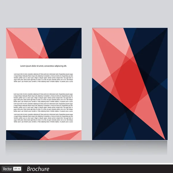 Vector business brochure with space for text — Stock Vector