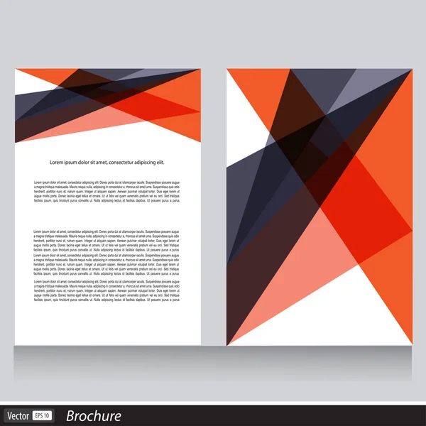 Vector business brochure with space for text — Stock Vector