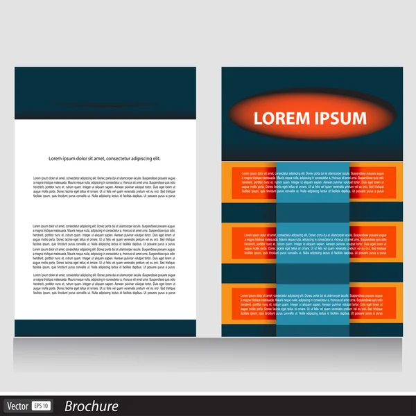 Brochure d'affaires vectorielle avec espace pour le texte — Image vectorielle