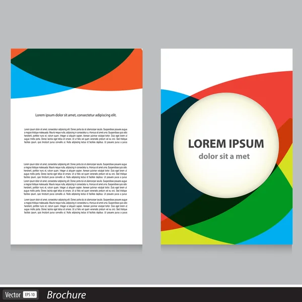 Vector brochure template design — Stock Vector