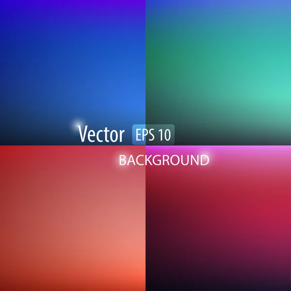 Conjunto de fundos coloridos abstratos lisos — Vetor de Stock