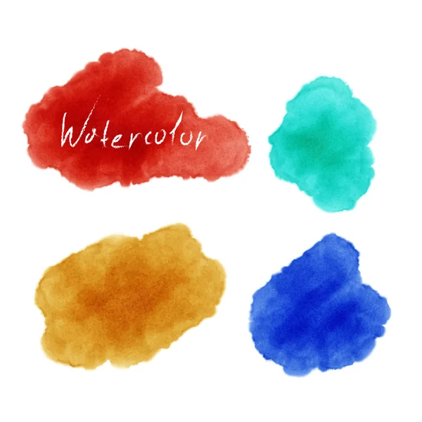 Vector illustration of Watercolor set — Stock Vector