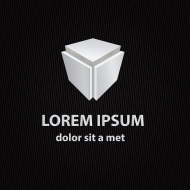 Arka plan ile soyut vektör simgesi
