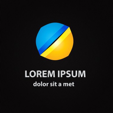Arka plan ile soyut vektör simgesi