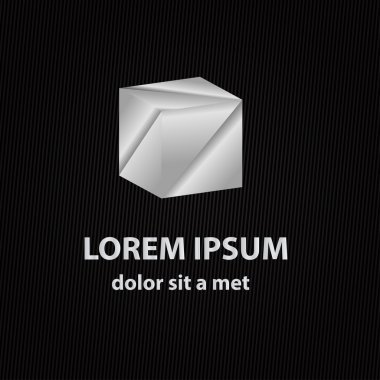 Arka plan ile soyut vektör simgesi