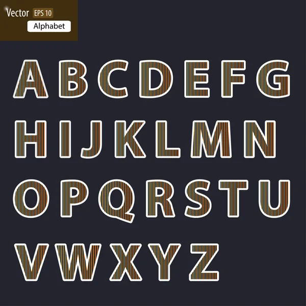 Vector vintage alfabet — Stockvector