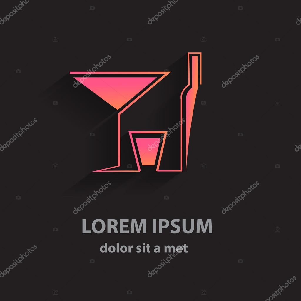 Creative vector logo bar. Modern design for business