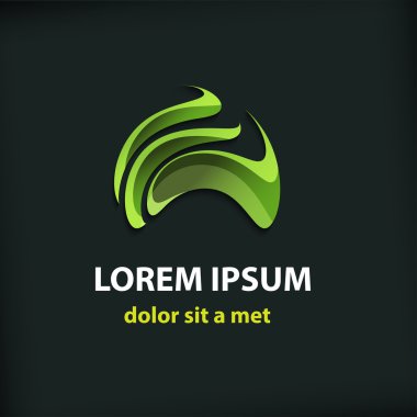 Vektör soyut şekli, kurdeleler. Modern iş tasarım
