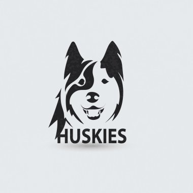 Stilize siluet yüz dış yapraklar. Sanatsal yaratıcı logo tasarımı. Vektör çizim