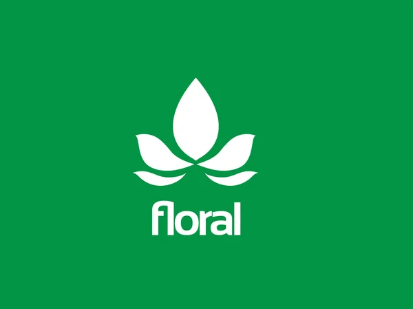 Florales Logo-Design-Vorlage. trendiges Business-Konzept-Logo für Ihr Unternehmen. kreative ökologische Vektor-Ikone. — Stockvektor