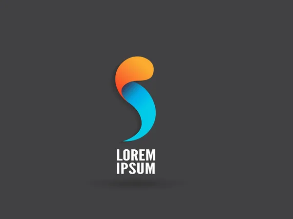 Logo tasarlamak, mektup S. Trendy iş kavramı logo. Yaratıcı vektör simgesi. — Stok Vektör