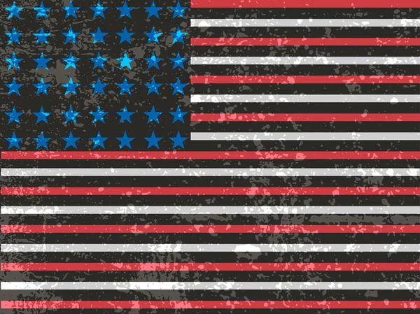 美国 grunge 的标志。美国 grunge 国旗为背景的一张海报. — 图库矢量图片#