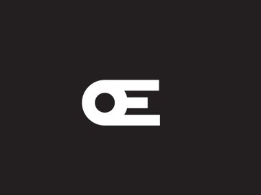 Minimalist logo tasarım şablonu, mektup E. yaratıcı logo için senin şirket. Vektör iş öğesi.