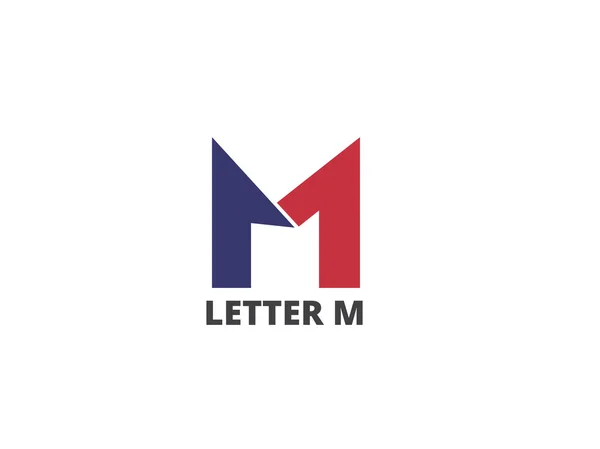 Lettre M, logo icône modèle de conception. Éléments d'affaires vectoriels . — Image vectorielle