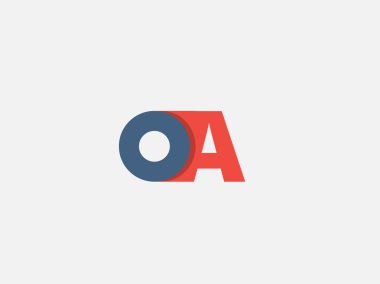 Harf A, logo simge tasarım şablonu. Vektör iş öğeleri.