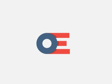 Letter E, logo icon design template. Vector business elements.