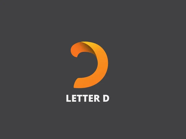 Lettera D, logo icona modello di design. Elementi di business vettoriale . Illustrazione Stock