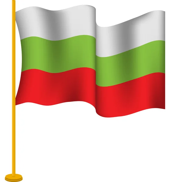 Vlag van Bulgarije — Stockvector