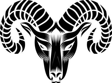 head of a goat clipart