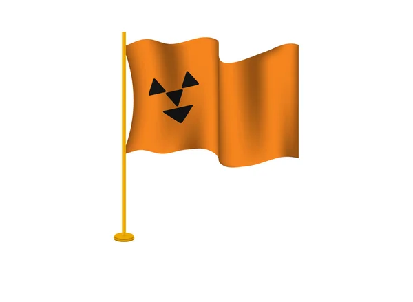 Flag on the day of Halloween — Stock Vector