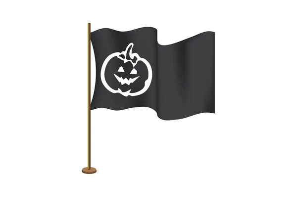 Bandeira no dia de Halloween — Vetor de Stock