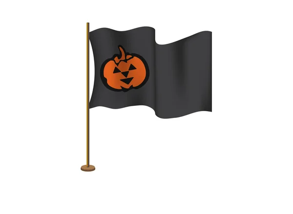 Bandeira no dia de Halloween — Vetor de Stock