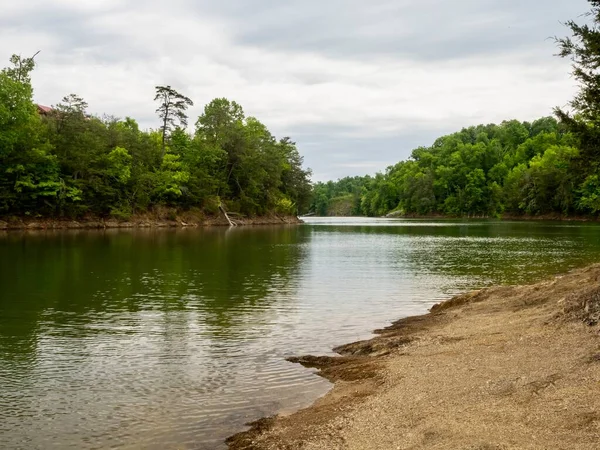 Douglas Lake Primavera Tennessee Con Great Smoky Mountains Sullo Sfondo — Foto Stock