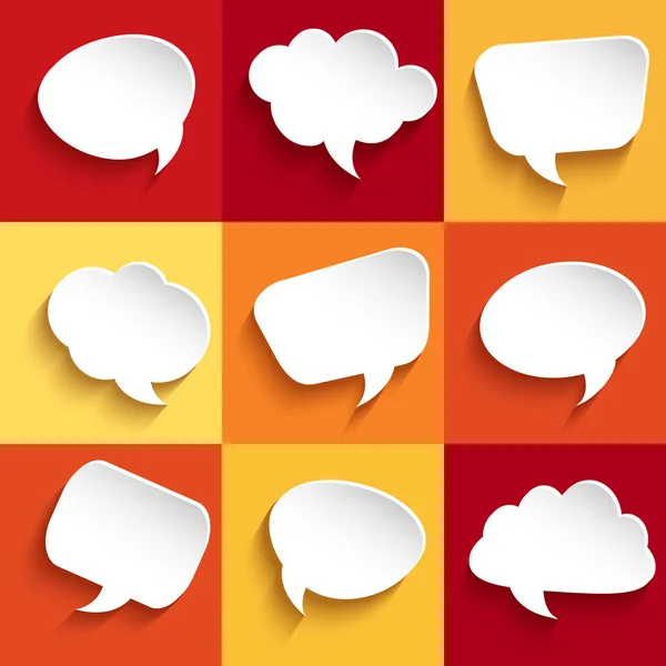 Set of speech bubbles — Stock Vector