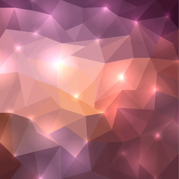 Polygonal shine background — Stock Vector