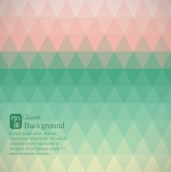 Abstract triangle background with place for your text — Stock Vector