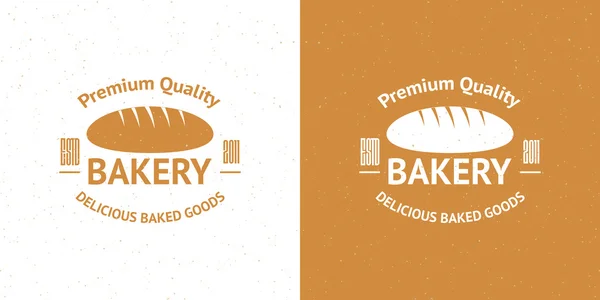 Bakery Vector Vintage Logos — Stock Vector