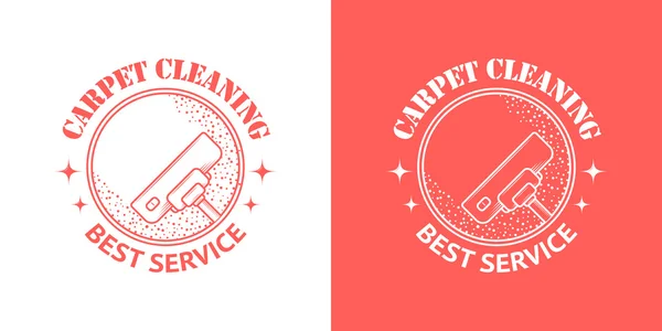 Temizlik hizmeti vektör Vintage logolar — Stok Vektör