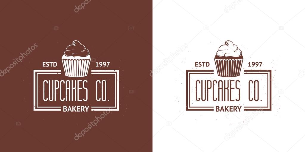 Bakery Vector Vintage Logos in two color