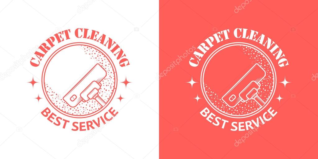 Cleaning Service Vector Vintage Logos in two color