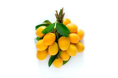 Marian eriği ya da Ma Yong Chid (Tayca) eriğe benzer ama tadı beyaz arka planda mango gibidir..