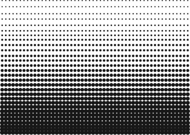 Black and White Halftone Gradient as a Background or Motif to be used Pop Art or Retro Comics. Editable Clip Art. clipart