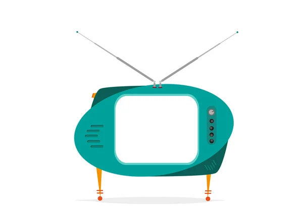 Fernseher im Retro-Design. editierbares Clioatl — Stockvektor