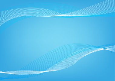 Mavi Dalgalar Arka Plan Çerçevesi