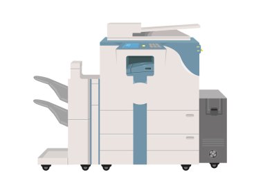 Hi-tech Photocopier Machine. EPS10 Vector Illustration. Editable Clip Art.  clipart