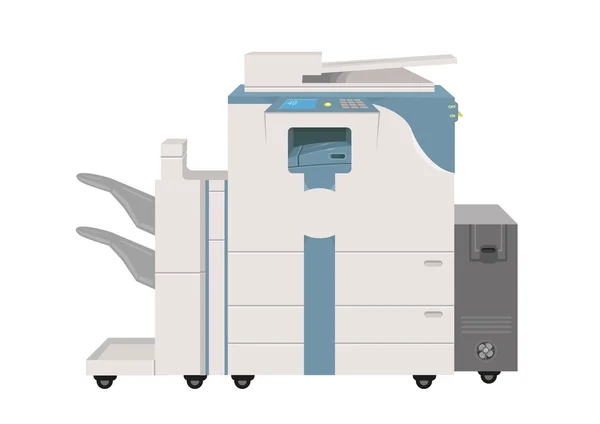 Hi-tech Photocopier Machine. EPS10 Vector Illustration. Editable Clip Art. — Stock Vector