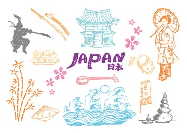 Japonya kültürel el kroki koleksiyonu 2. 