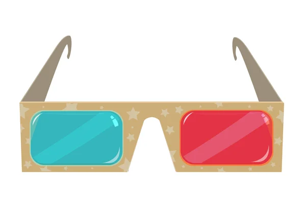 Tekturowe okulary 3d — Wektor stockowy