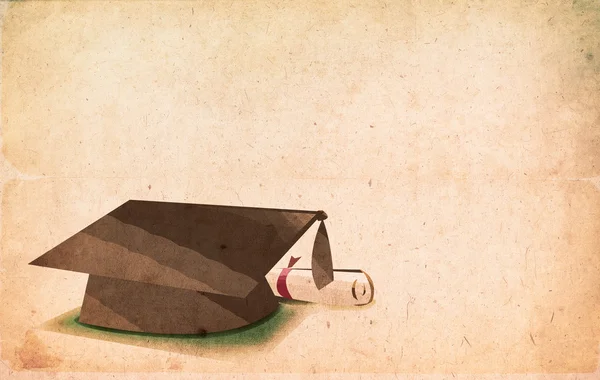 Vintage Graduation Cap Concept. — Stockfoto
