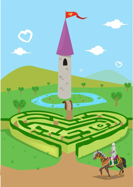 Βρει τον έρωτα στη το Kingdom Hearts. Ημέρα του Αγίου Βαλεντίνου και την έννοια της αγάπης. Επεξεργάσιμη εικόνες Clip Art. — Διανυσματικό Αρχείο