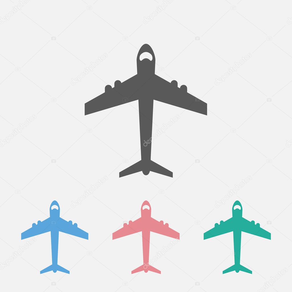 airplane icon, aircraft icon, plane vector, flight vector, aeroplane illustration, arrival sign, departure symbol