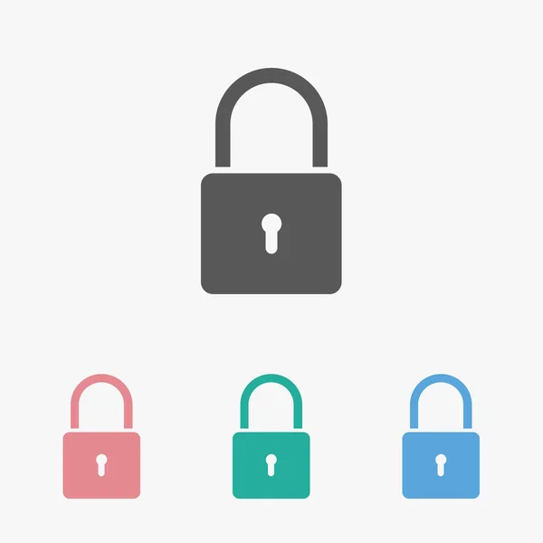 Padlock Icon Lock Vector Key Illustration Safe Vector Secure Vector — Stock Vector