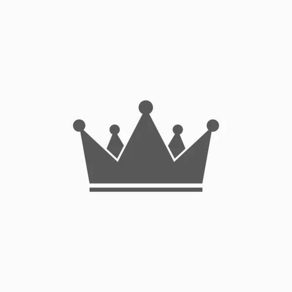 Ícone Coroa Ícone Diadema Ilustração Corona Vetor Rei Vetor Rainha — Vetor de Stock