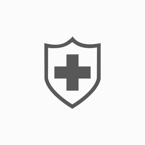 Medical Shield Icon Medical Icon Shield Vector Hospital Vector Healthcare — Stock Vector