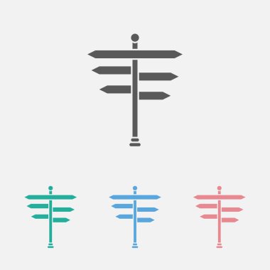 işaret noktası simgesi, kılavuz gönderme simgesi, yön vektörü, seçim vektörü, rozet illüstrasyonu